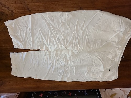Pantaloni eleganti cropped Emporio Armani bianco lino coulisse taglia 54 - Foto 9 di 12