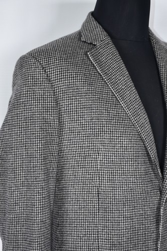 Ermenegildo Z Zegna Blazer Wool Beige Houndstooth Blazer Jacket size IT 52 US42 - Picture 12 of 12