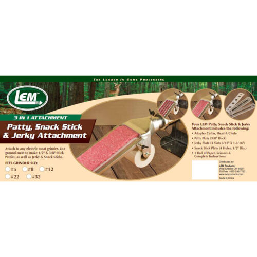 LEM #8 Patty Maker Attachment for Meat Grinders - Picture 3 of 6