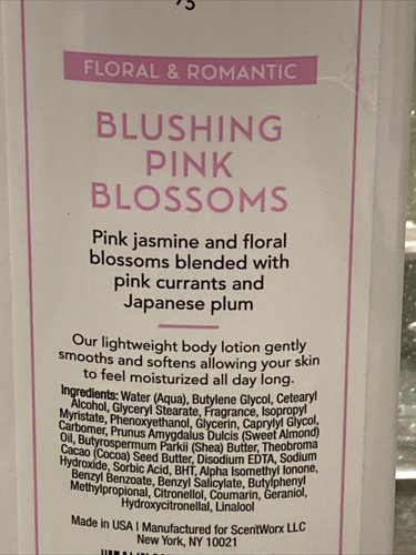 4) SCENTWORX ERRÖTENDE ROSA BLÜTEN KÖRPERLOTION VON HARRY SLATKIN 8 OZ. "TOLL"! - Bild 6 von 6