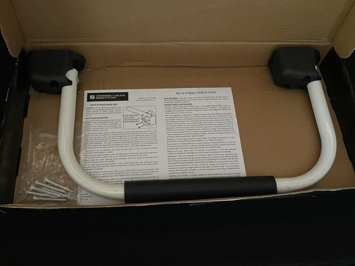 Stromberg AM250 Mini Assist Rail & Hardware (White Rail w/Black Foam Grip) - Picture 3 of 3