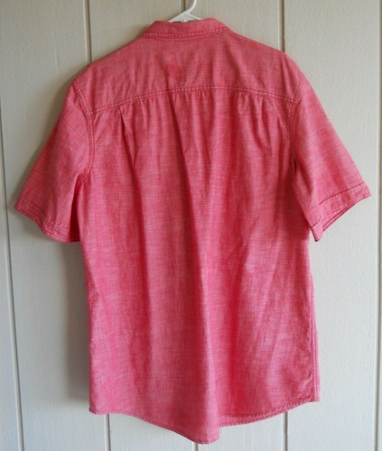 "Camisa roja para hombre LT The Foundry con cuello frontal manga corta pecho 48" - Imagen 2 de 9