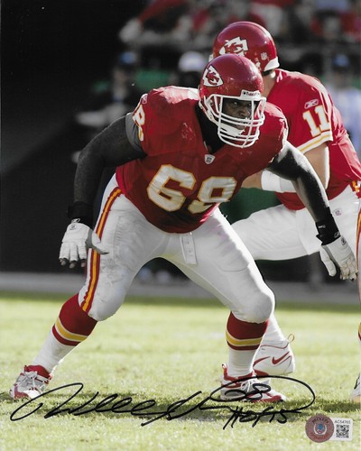 Will Shields Signed 8x10 Photo Autographed BAS Kansas City Chiefs HOF