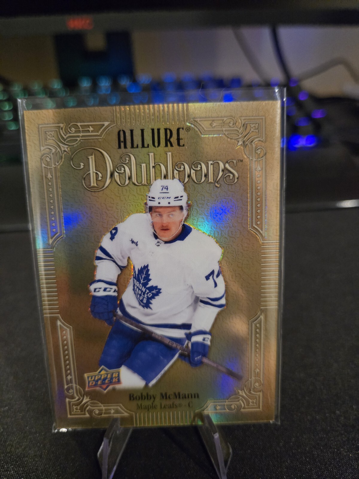 2023-24 Upper Deck Allure Hockey BOBBY MCMANN Doubloons Rookie Gold Case Hit