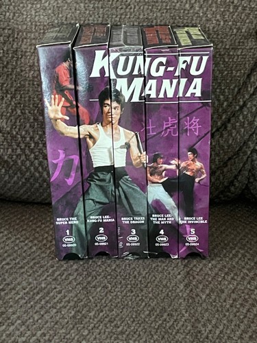 Bruce Lee Kung-Fu Mania (VHS) GoodTimes (1999) 5 Movie Box Set One Tape is NEW - Picture 3 of 5