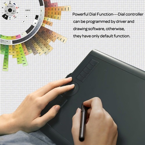 Grafik Tablet Zeichnung Akkufrei 8192 Stift 28 Shortkey Gaomon M106k Pro 10 Zoll - Bild 10 von 18