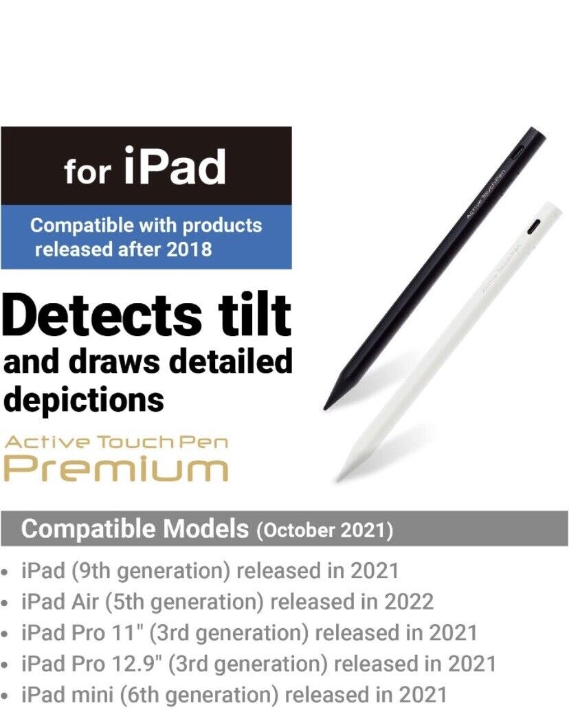 Elecom active pencil stylus pen for iPad