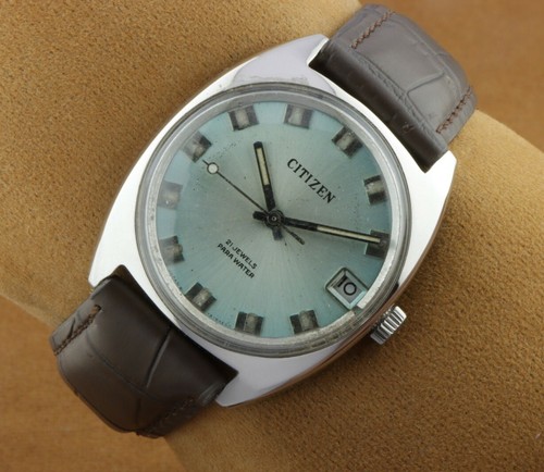 VINTAGE CITIZEN WINDING ORIGINAL MEN'S JAPAN WORKING WRIST WATCH ..34MM  E0443 | eBay
