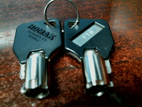 Homak serie F, H, K (2 tasti testa nera) per casseforti pistola e cassette degli attrezzi chiave - Foto 17 di 95