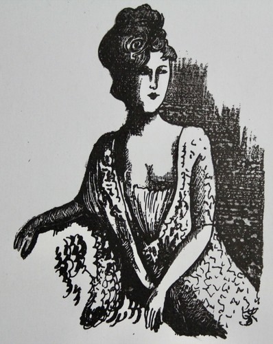 Grabado Aquatinta 2 retratos de mujer August Wilhelm Dressler 3er estado - Imagen 3 de 5