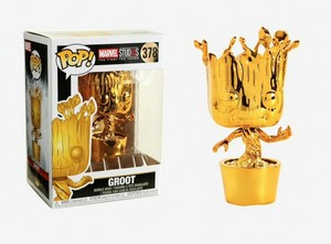 GROOT~ Funko POP! (Gold Chrome) #378- Marvel Studios: 10 Years Vinyl Figure-NIB 889698334358 | eBay