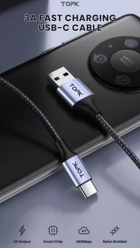 3A FAST Charger for Samsung Galaxy Note S9 S10 S20 PS5 USB Type C Long Cable UK  - Bild 4 von 6