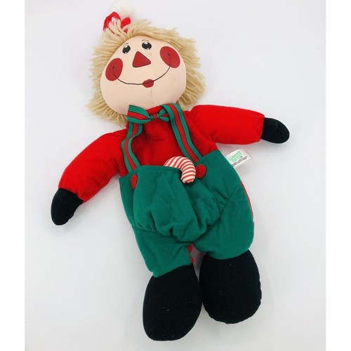 Rennoc Santa's Best Plush Elf Elves Christmas Stocking Pajama Bag Zipper Back