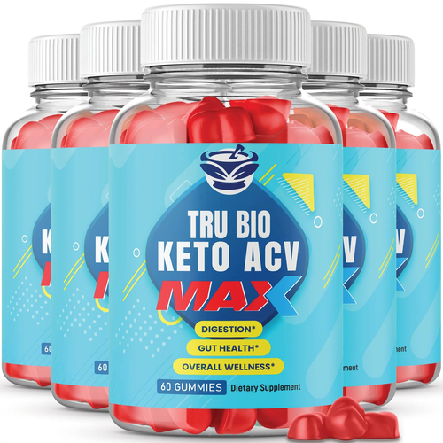 (5 Pack) Tru Bio Keto Gummies Max Strength - Official Formula, Vegan, Non GMO -