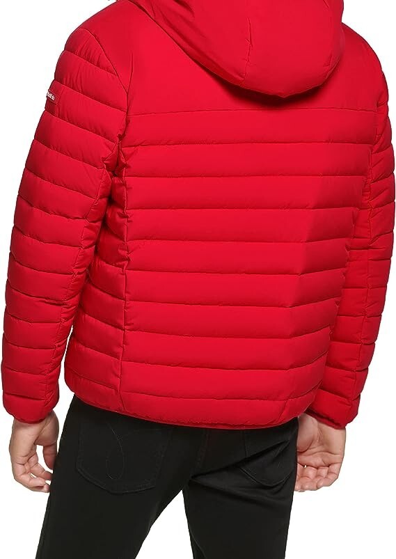 Calvin Klein Men's Hooded Down Jacket Quilted Coat Sherpa Lined image 10