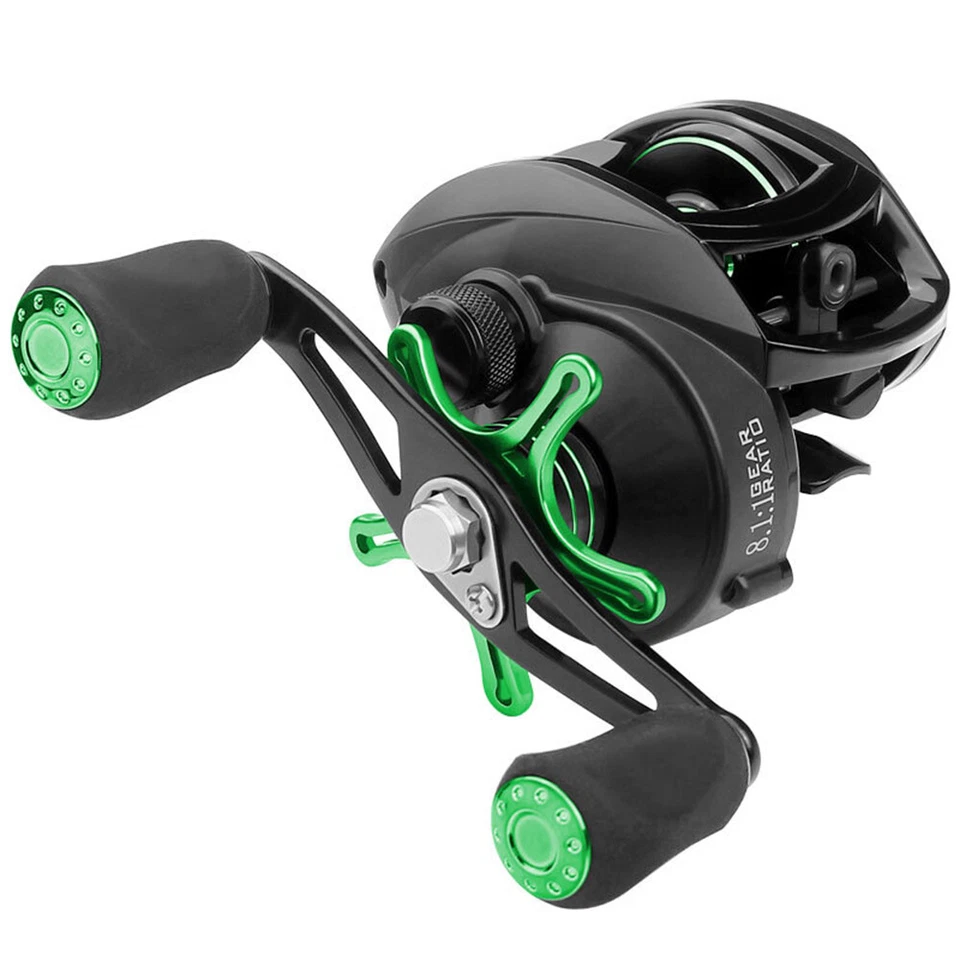 8KG Drag Baitcasting Reels Fishing Casting Reel With Magnetic Brake 8.1:1 12+1BB - image 3 of 4
