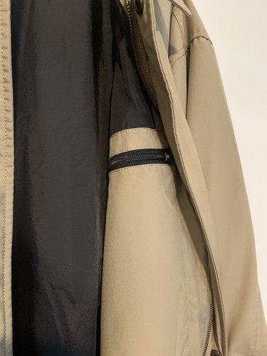 Vintage 2001 GAP Trench Coat Jacket Size XXL Large Button Down And Zip - Picture 6 of 10