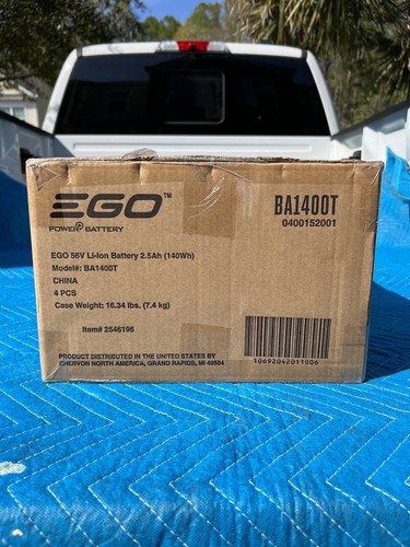 EGO 56 V POWER+ 2.5 AMP HOUR BATTERY BA1400 Case Of Four - Picture 3 of 14