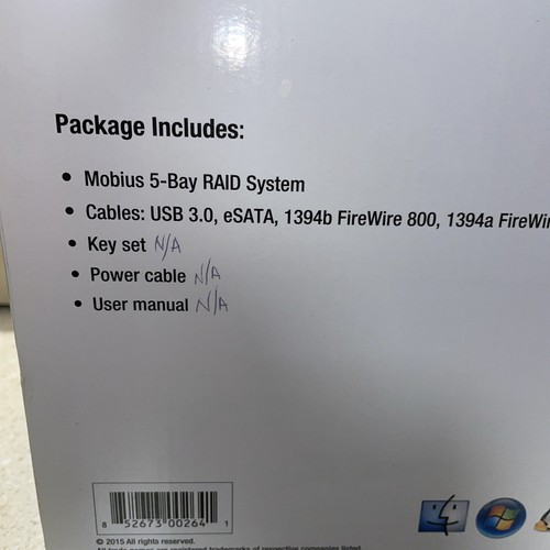 Mobius RAID System 5 Bay External Hard-drive Storage Configuration - Picture 9 of 10