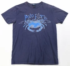 Rare VTG POLO RALPH LAUREN RL CO Crab Spell Out Graphic T Shirt 2000s Youth XL