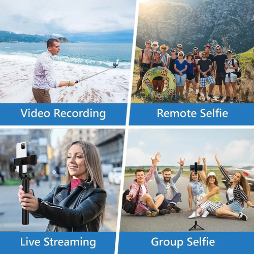 Selfie Stick, 40In Retractable with Remote, 2 Level Fill Light, Selfie Tripod f - 第 9/12 張圖片