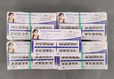 Dental Orthodontic Metal Bracket MIM Monoblock Mini Roth 022 3 Hooks Mesh Base