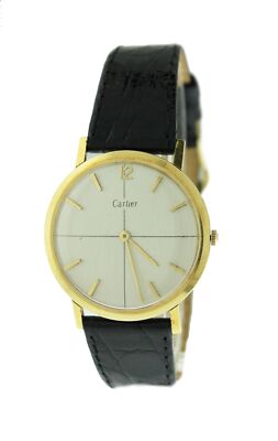 Cartier 時計 Vintage Cartier Jaeger LeCoultre 818 1901 18K Gold 34mm Thin
