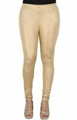 Indian Churidar Leggings (Light Golden Shimmer Color) Bottom Stretchable - Bild 2 von 3