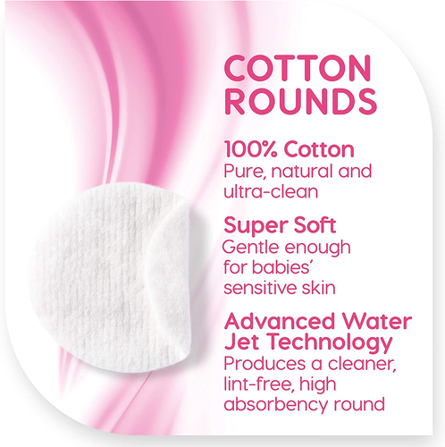 Medline Simply Soft Cotton Rounds (300 Count), 100% Cotton Absorbent and Texture - Picture 9 of 10