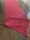 Pottery Barn Red Velvet Christmas Table Runner 22x108" Jingle Bells