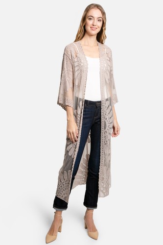ComfyLuxe Floral Pattern Lace Cover-Up - Picture 2 of 21