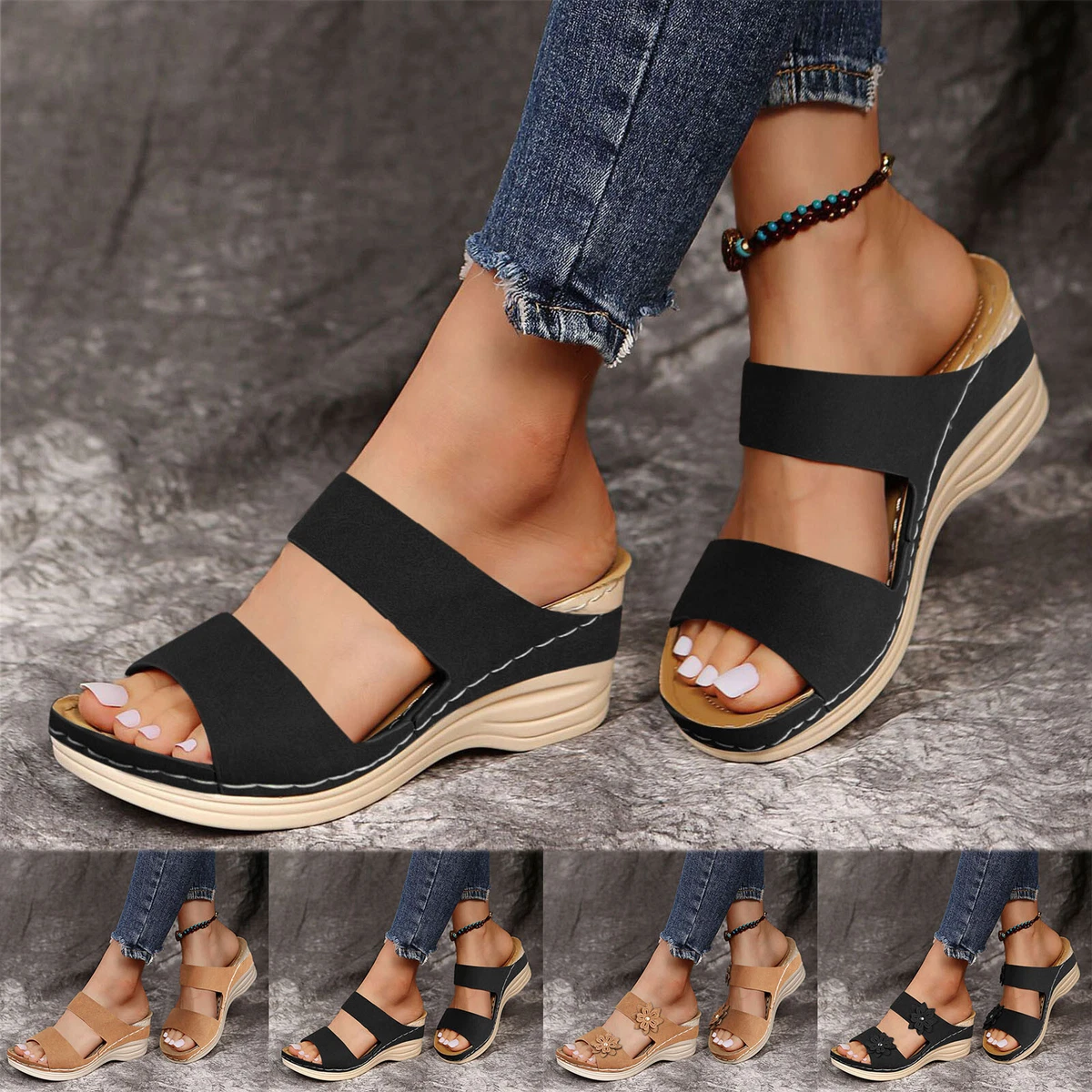 Womens Water Sandals with Hard Soles And Arch Support Women Shoes