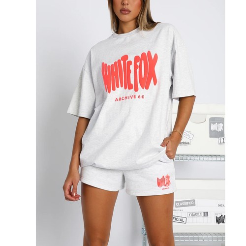 2024 White Fox Womens Boutique T-Shirt Shorts Set Sweatshirt Sweatpants Gifts - Picture 7 of 11