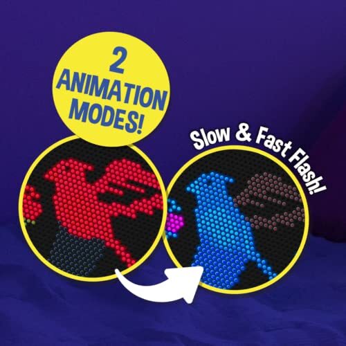 Lite Brite Oval High Definition - Light Up Toy – 650 Mini Pegs, 8 HD Design - Picture 4 of 12