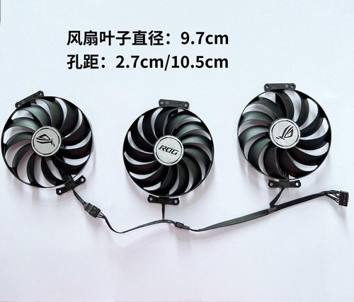 A Set Of Fans For ASUS RTX 3060Ti 3070 3080 3090 RX 6700xt 6800 Graphics Card - 第 2/6 張圖片
