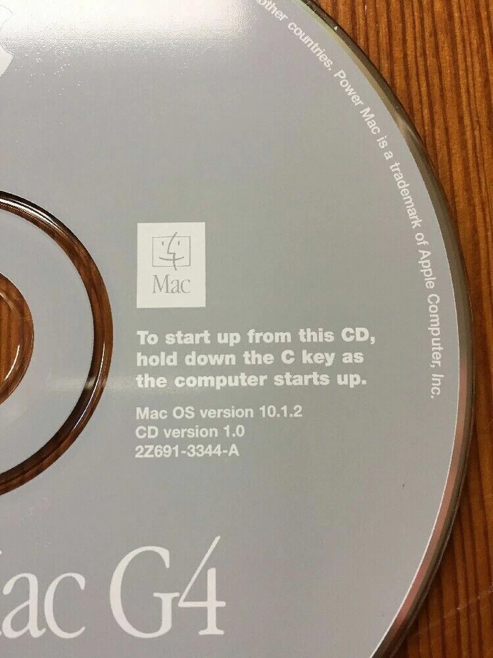 2002 Macintosh Power Mac G4 Mac OS X Disc 10.1.2 System Software Install CD - Image 3 of 4