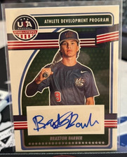 BRAXTON BARBER 2023 Panini Stars & Stripes ATHLETE DEVELOPMENT BLUE FOIL AUTO