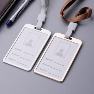 Aluminum Alloy Business Work Card ID Badge Card Cover Card Holder Card BagB9 Aluminum Alloy Business Work Card ID Badge Card Cover Card Holder Card BagB9