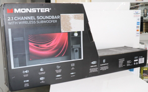 New Monster MT-SB21 2.1 Channel Soundbar with Wireless Sub - Picture 2 of 3