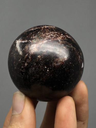 Garnet Polished Sphere 7.3oz Natural India Gemstone Health Vitality Reiki N17 - Picture 3 of 12
