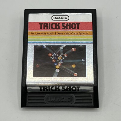 Atari 2600 Trick Shot Authentic Tested & Working Vintage 1982 Picture label