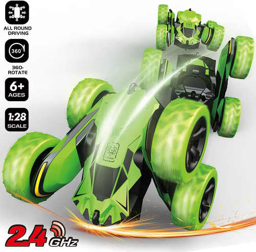 RC Stunt Cars Remote Control Car Double-Sided Driving 360-Degree Flips Rotating - Picture 4 of 12