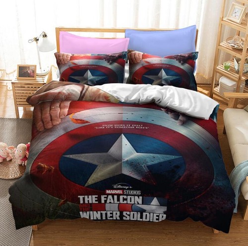 2Pcs The Avengers Characters Duvet Quilt Cover Bedding Set UK Single Double Size - Picture 52 of 54