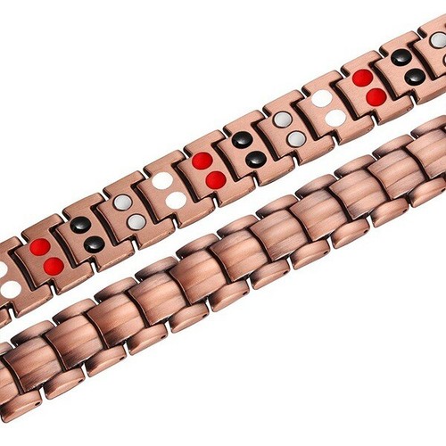 Pulsera Magnética Alivio Del Dolor Artritis Cobre Sólido Puro Pulsera Hombre - Imagen 5 de 9