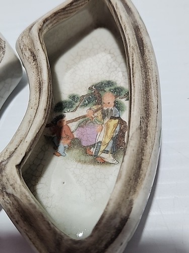 Antique Chinese Famille Rose Fan Shaped Porcelain Sweetmeat Boxes - Picture 10 of 13