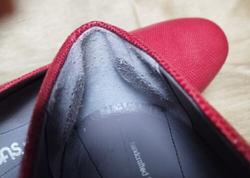 SAS Sofia Red Leather Made In Tuscany Italy Wedge Pump Women's Shoes Size 10W - Picture 11 of 15