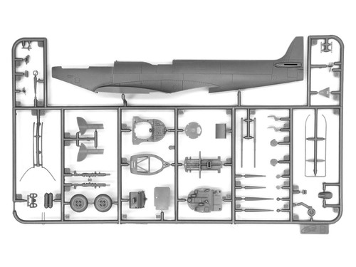 ICM 48060 model kit 1:48 Spitfire Mk.IXC "Beer Delivery" WWII British Fighter - Picture 5 of 14