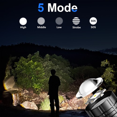 3pcs LED Flashlight Operated 2000 Lumen Torch LED Extremely Bright - Picture 2 of 8