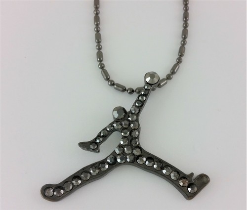 14k Iced Michael Jordan #23 Air Jumpman Basketball Anhänger Ohrringe Halskette - Bild 66 von 115