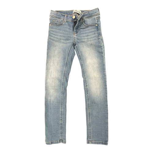 Jordache Skinny Leg Jeans Girls 8 Blue Denim Light Wash 5-Pocket Low Rise Cotton